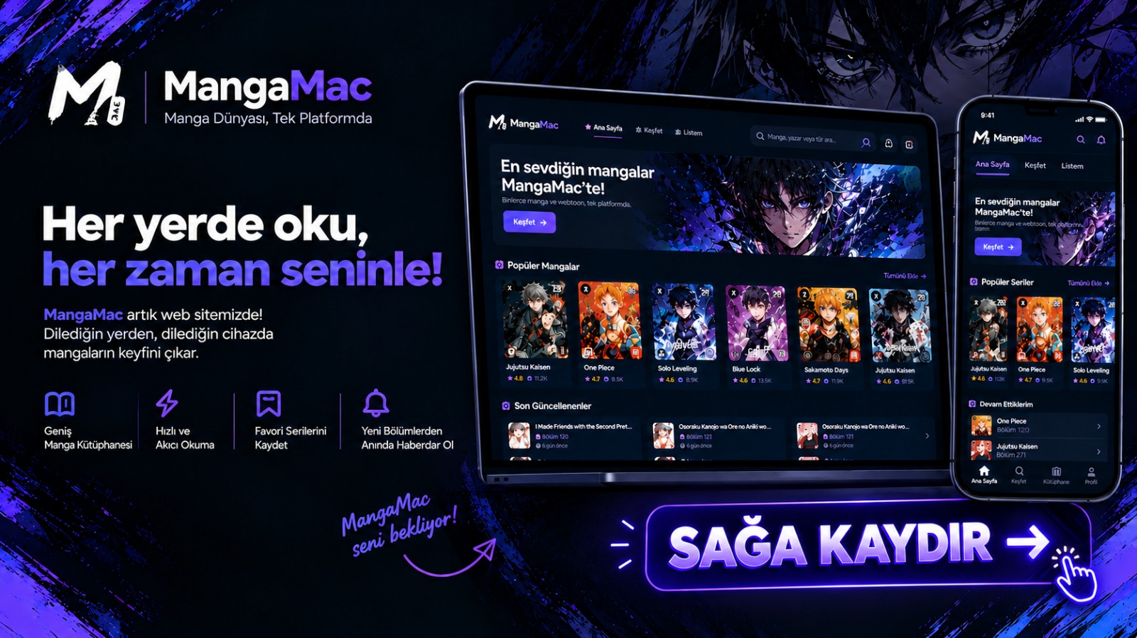 MangaMAC Mobil Uygulaması Yayında