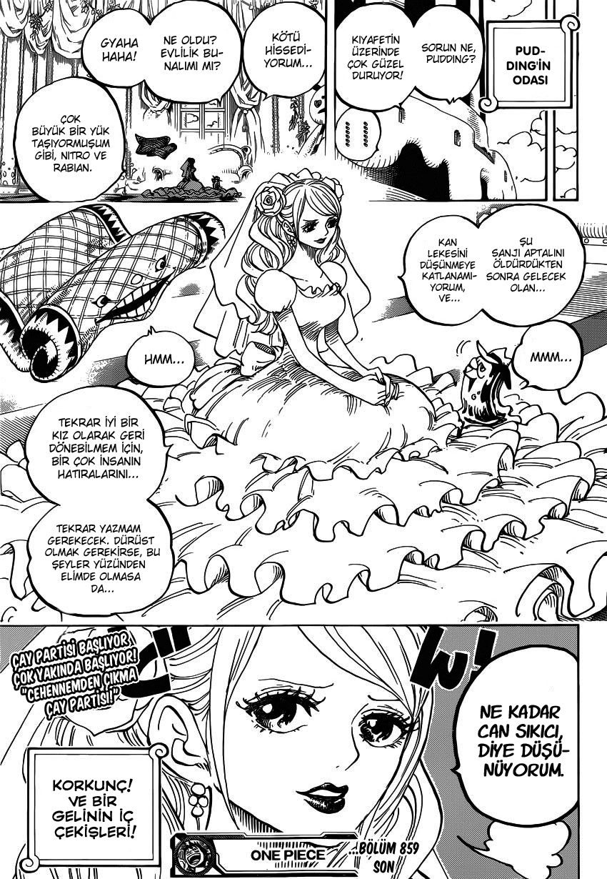One Piece Bölüm 859 - Sayfa 16