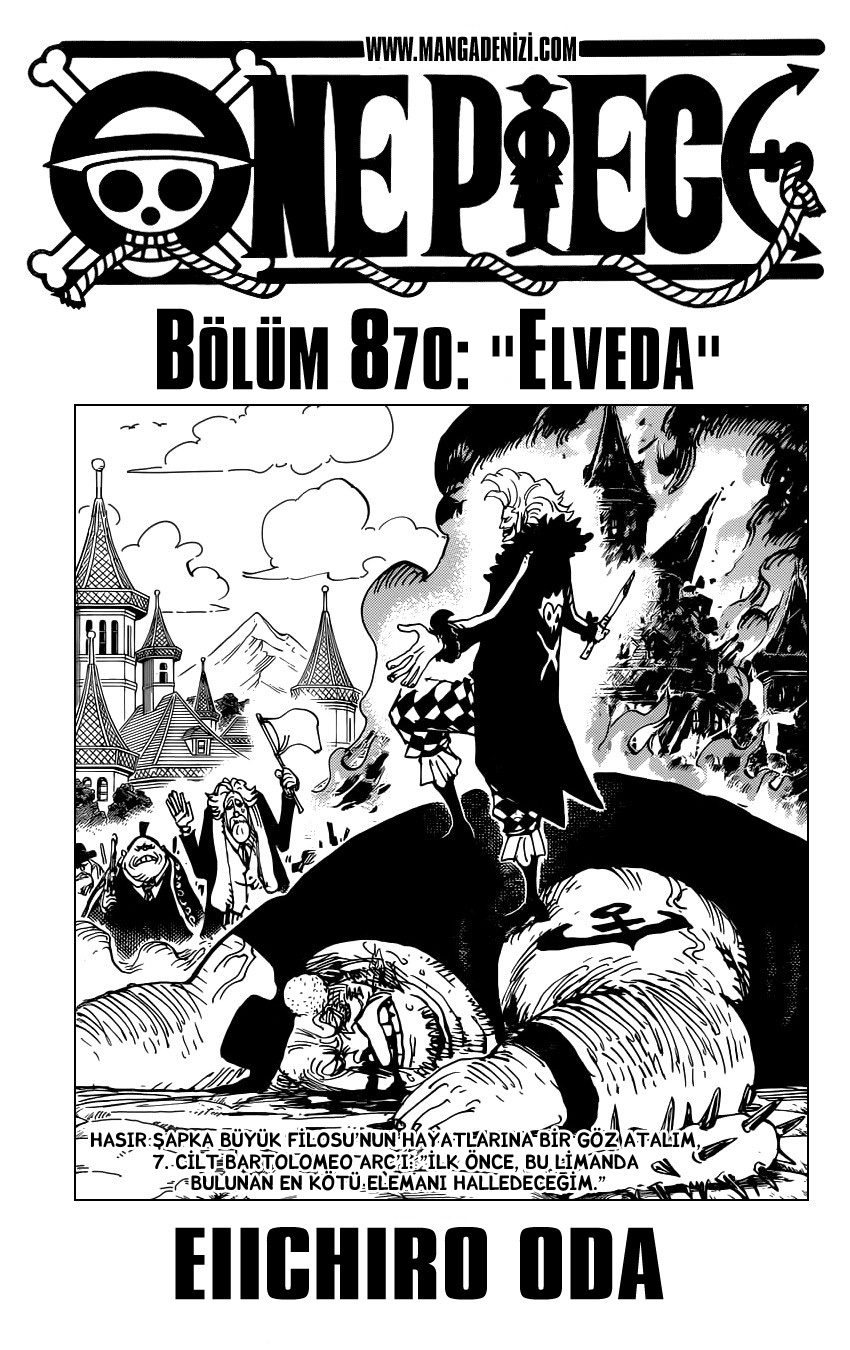One Piece Bölüm 870 - Sayfa 1