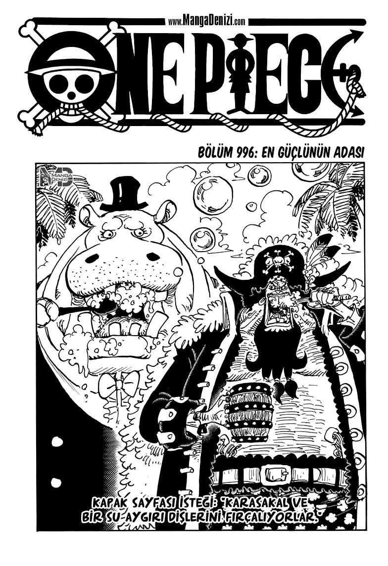 One Piece Bölüm 996 - Sayfa 1