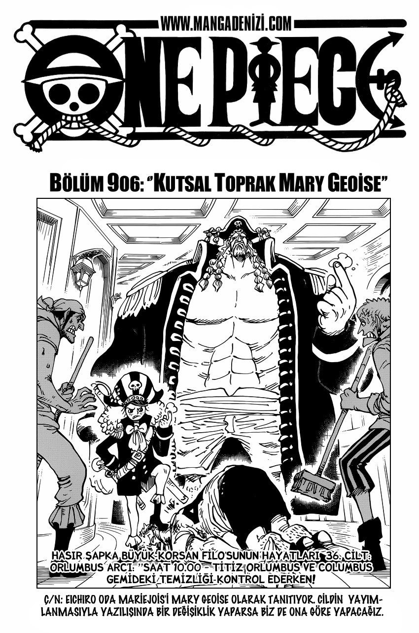 One Piece Bölüm 906 - Sayfa 1