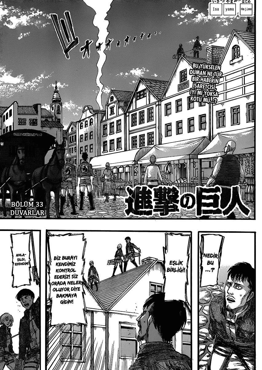 Attack On Titan Bölüm 33 - Sayfa 1