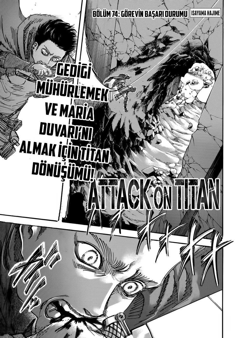 Attack On Titan Bölüm 74 - Sayfa 1