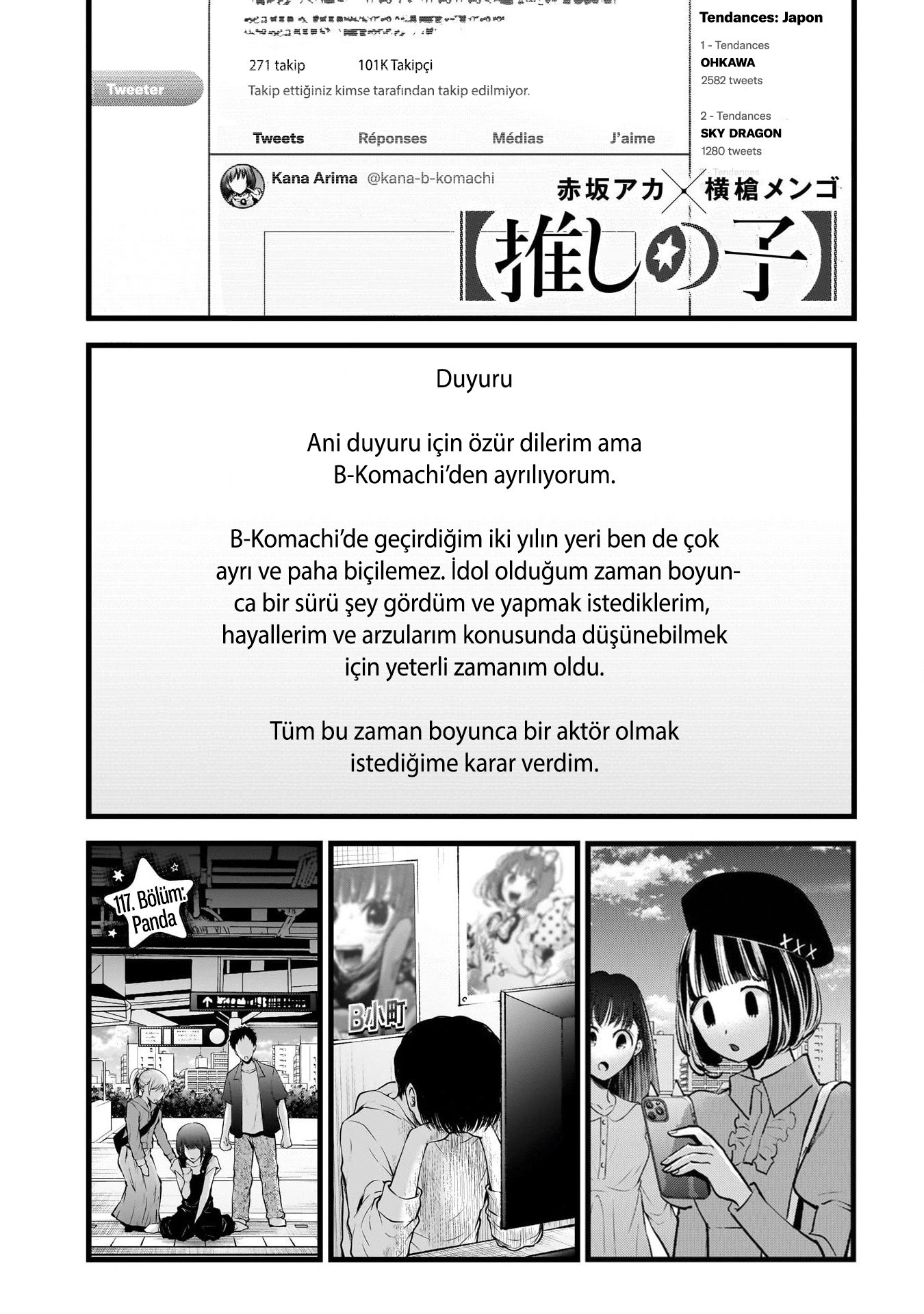 Oshi No Ko Bölüm 117 - Sayfa 1