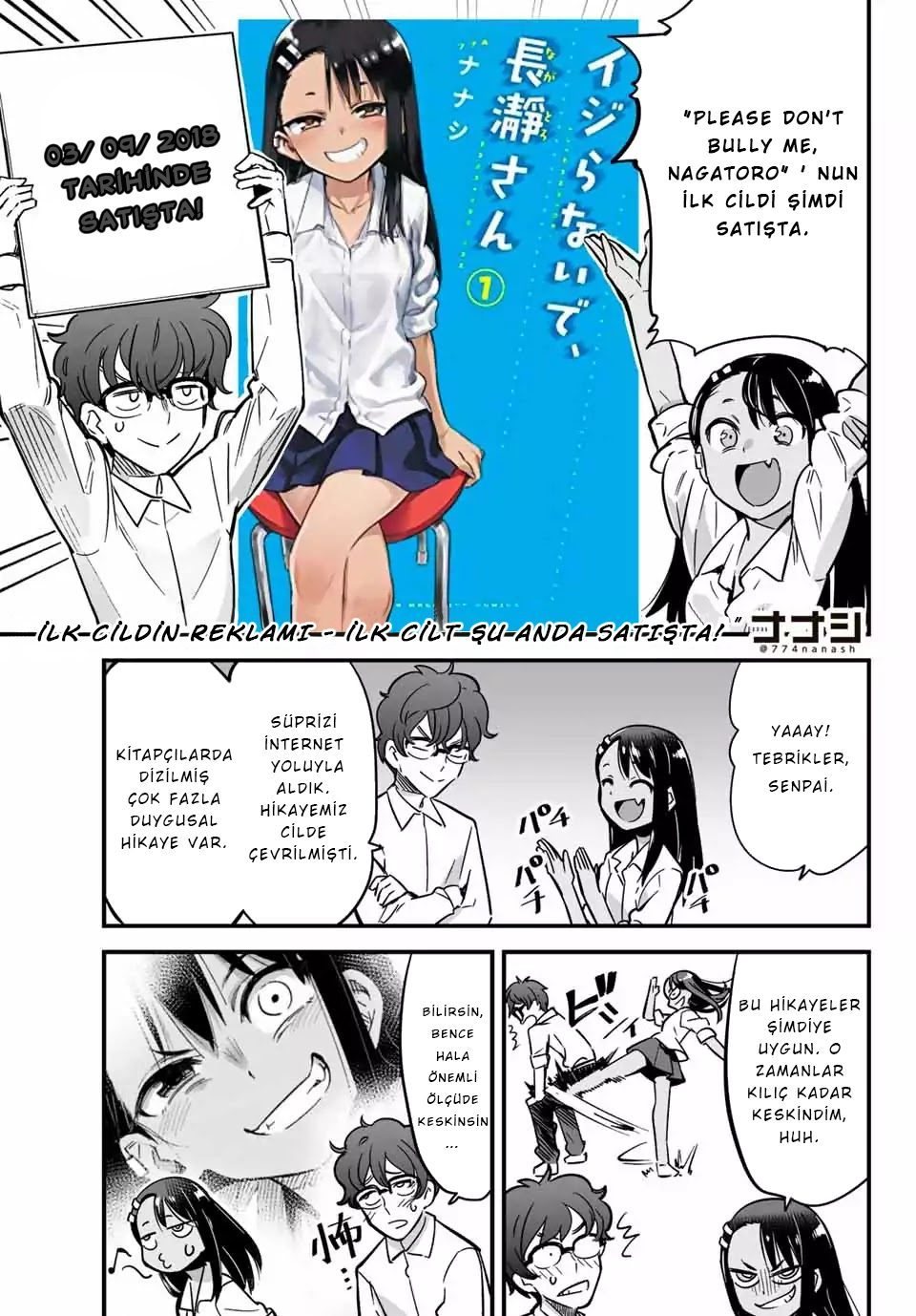 Ijiranaide, Nagatoro-san Bölüm 10.2 - Sayfa 1