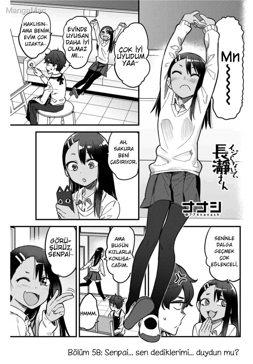 Ijiranaide, Nagatoro-san Bölüm 58 - Sayfa 1