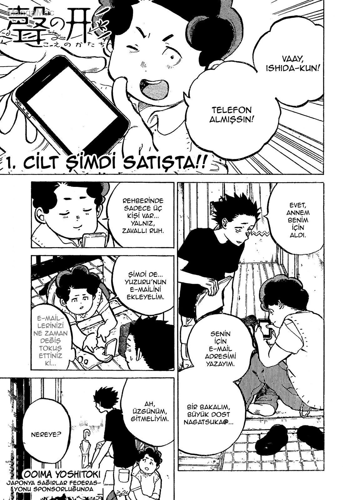 A Silent Voice Bölüm 15 - Sayfa 1