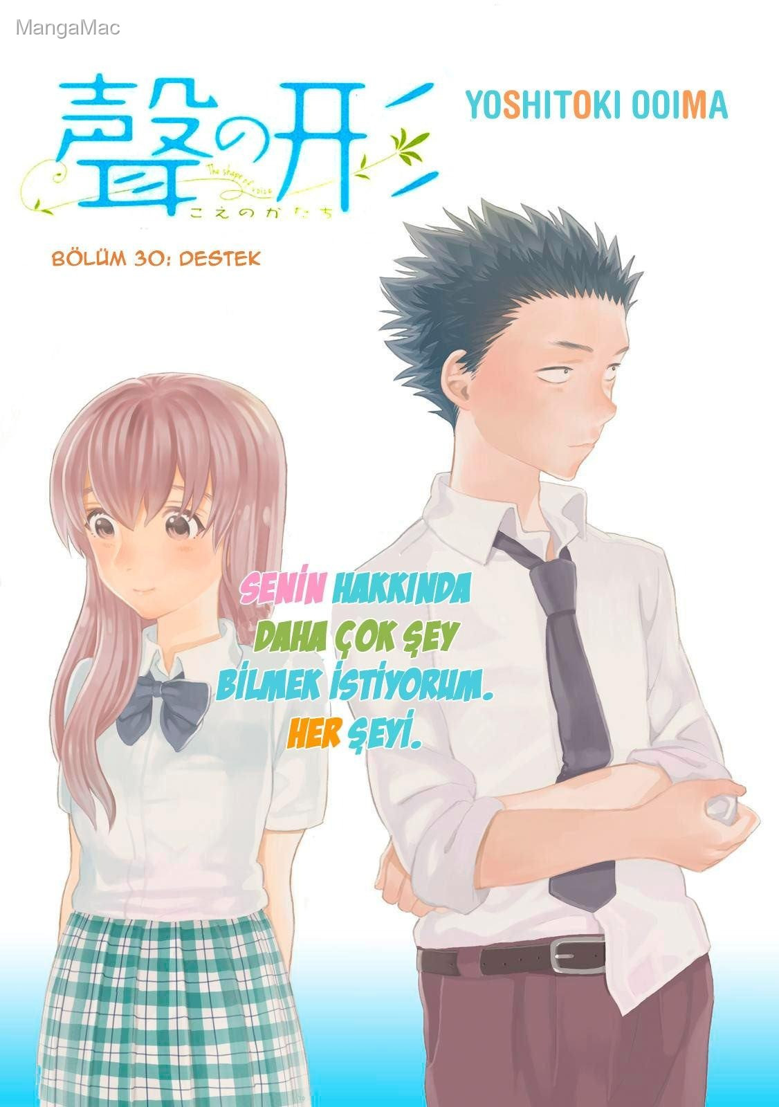 A Silent Voice Bölüm 30 - Sayfa 1