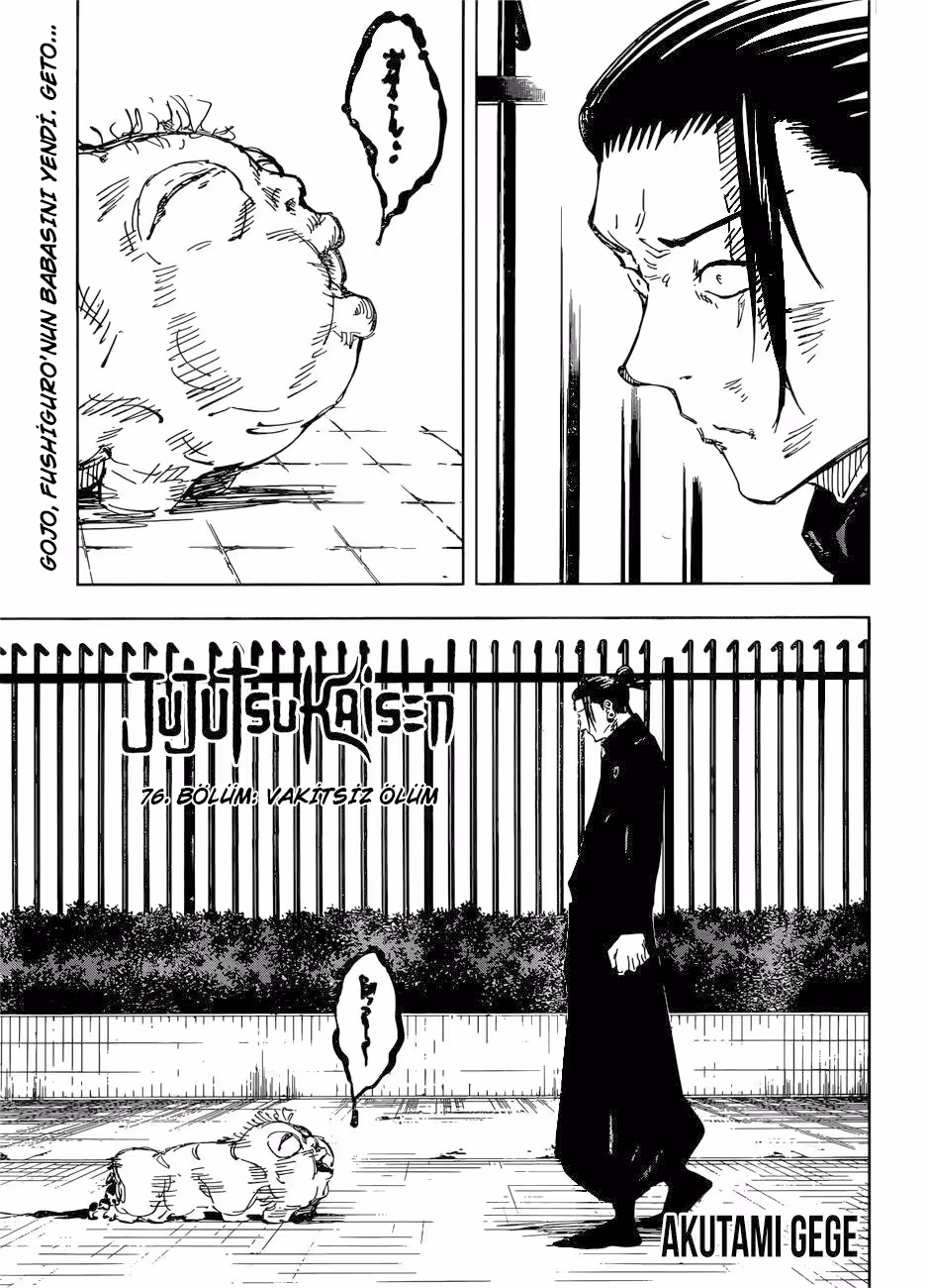 Jujutsu Kaisen Bölüm 76 - Sayfa 1