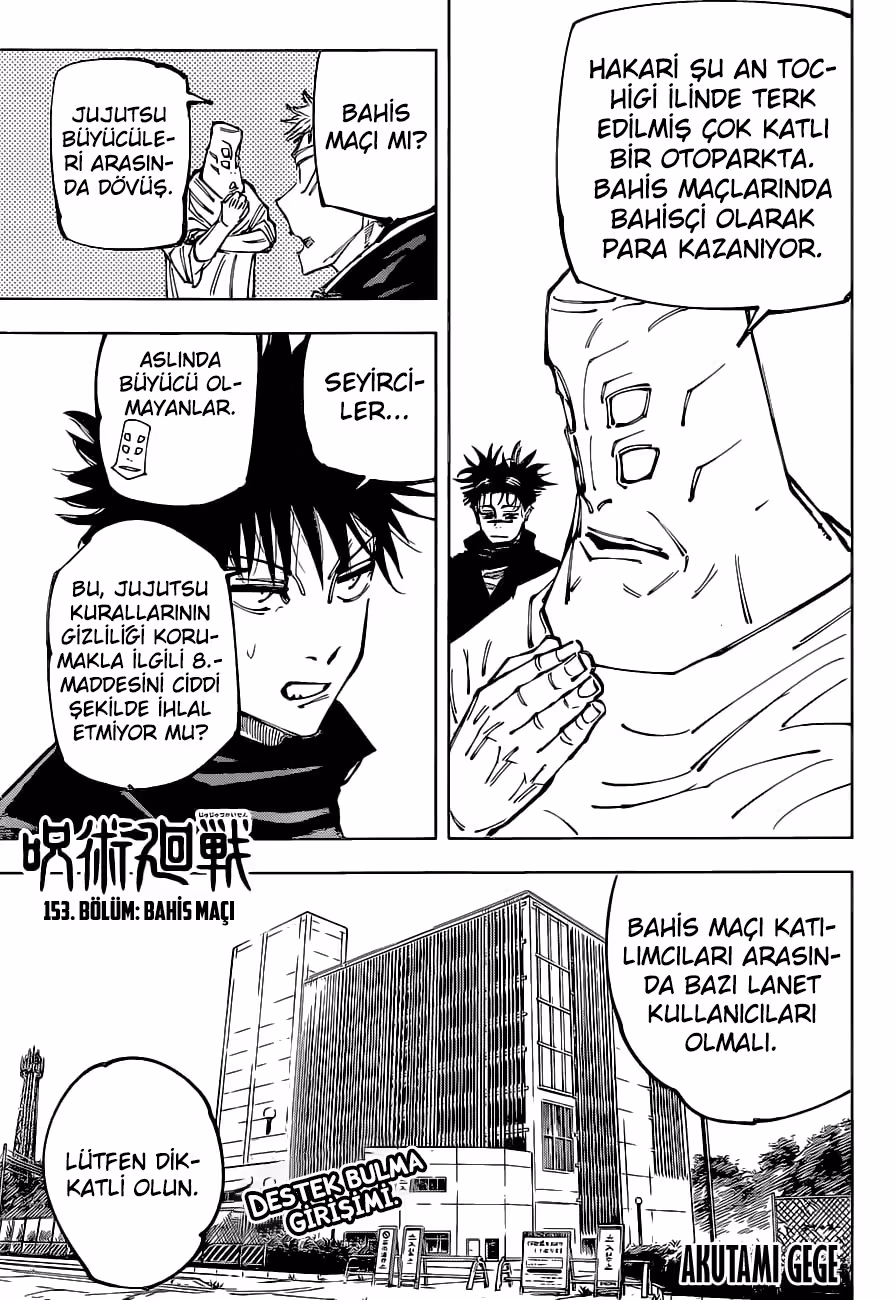 Jujutsu Kaisen Bölüm 153 - Sayfa 1