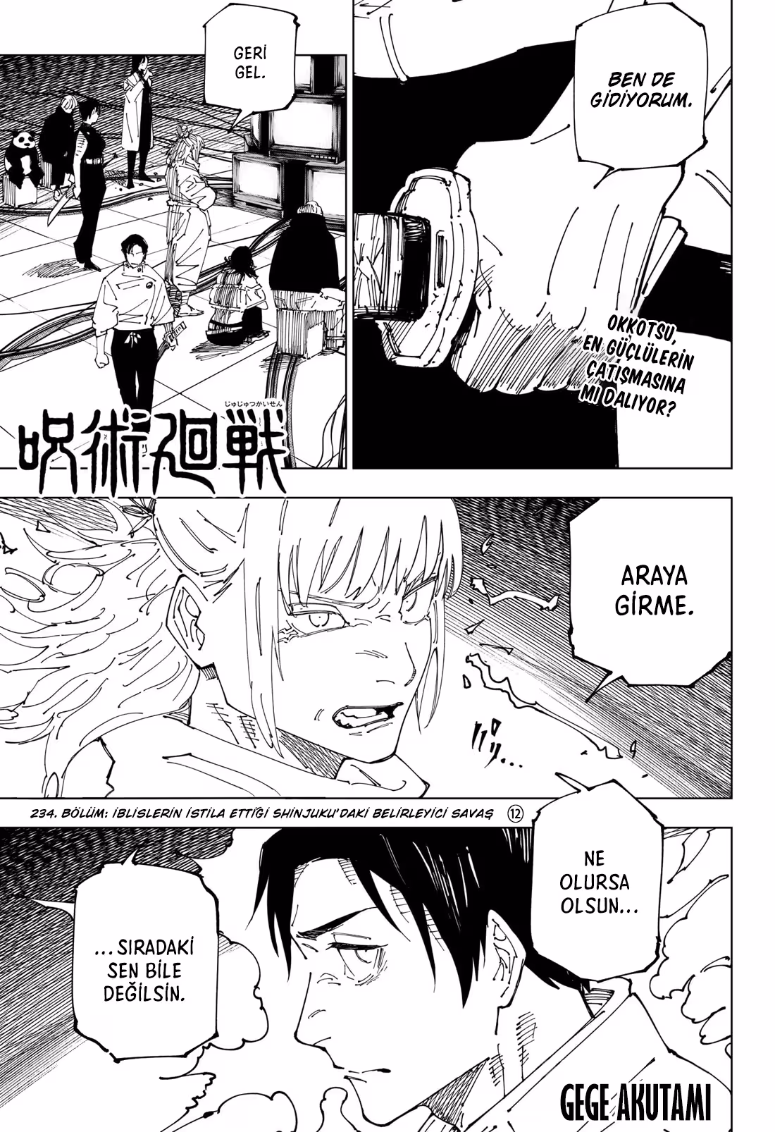 Jujutsu Kaisen Bölüm 234 - Sayfa 1