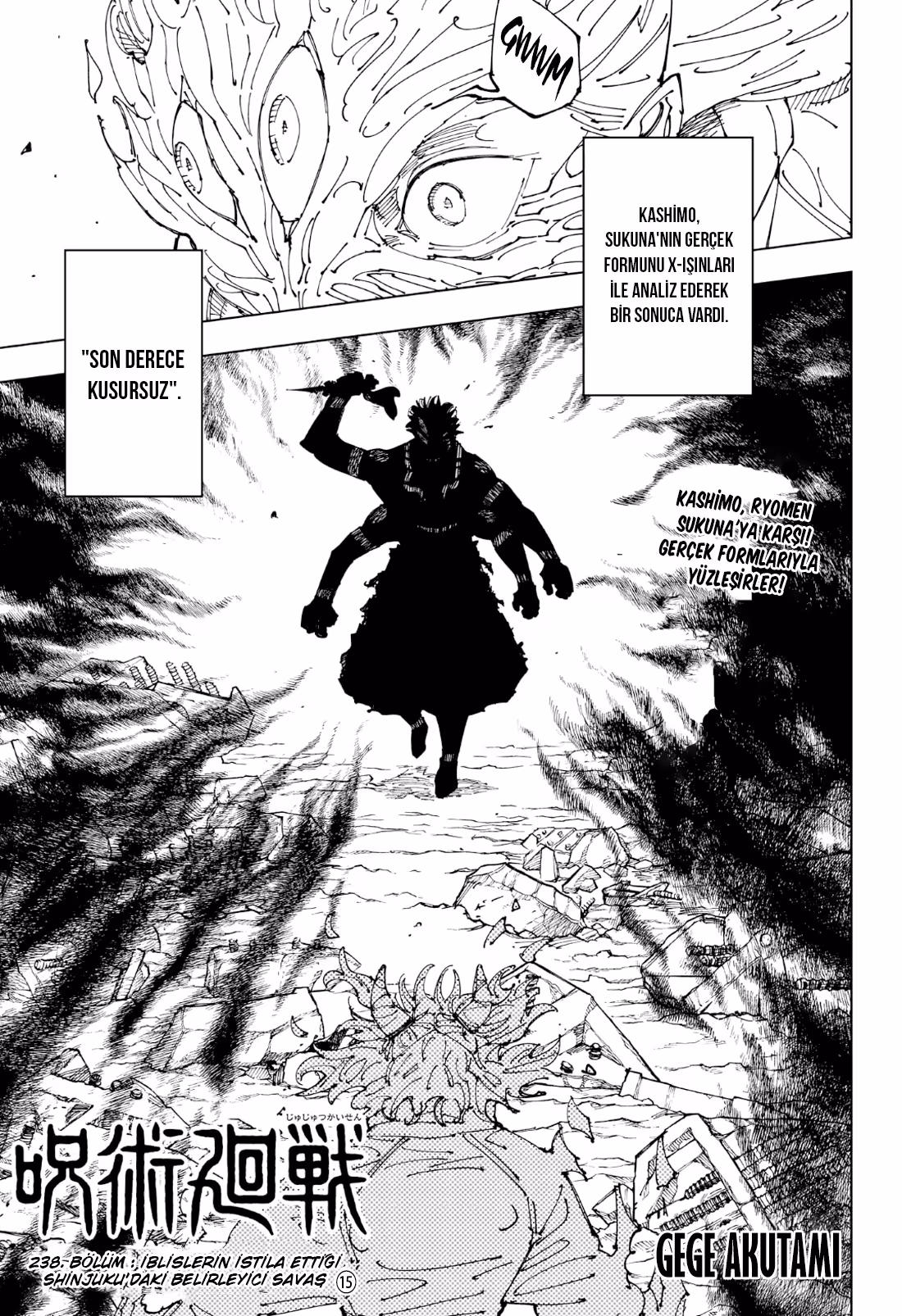 Jujutsu Kaisen Bölüm 238 - Sayfa 1